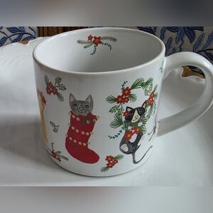 Now Designs Danica Jubilee "Meowy Christmas" 14oz Mug Cup Coffee Tea